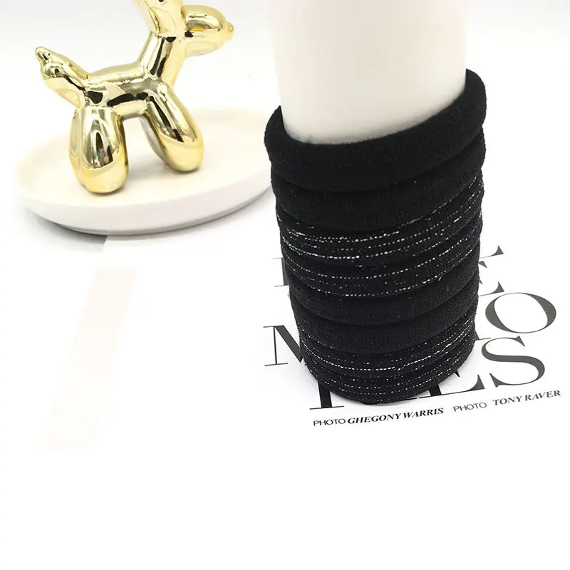 8 шт. модные резинки для волос Однотонные эластичные кольца девочек Женская