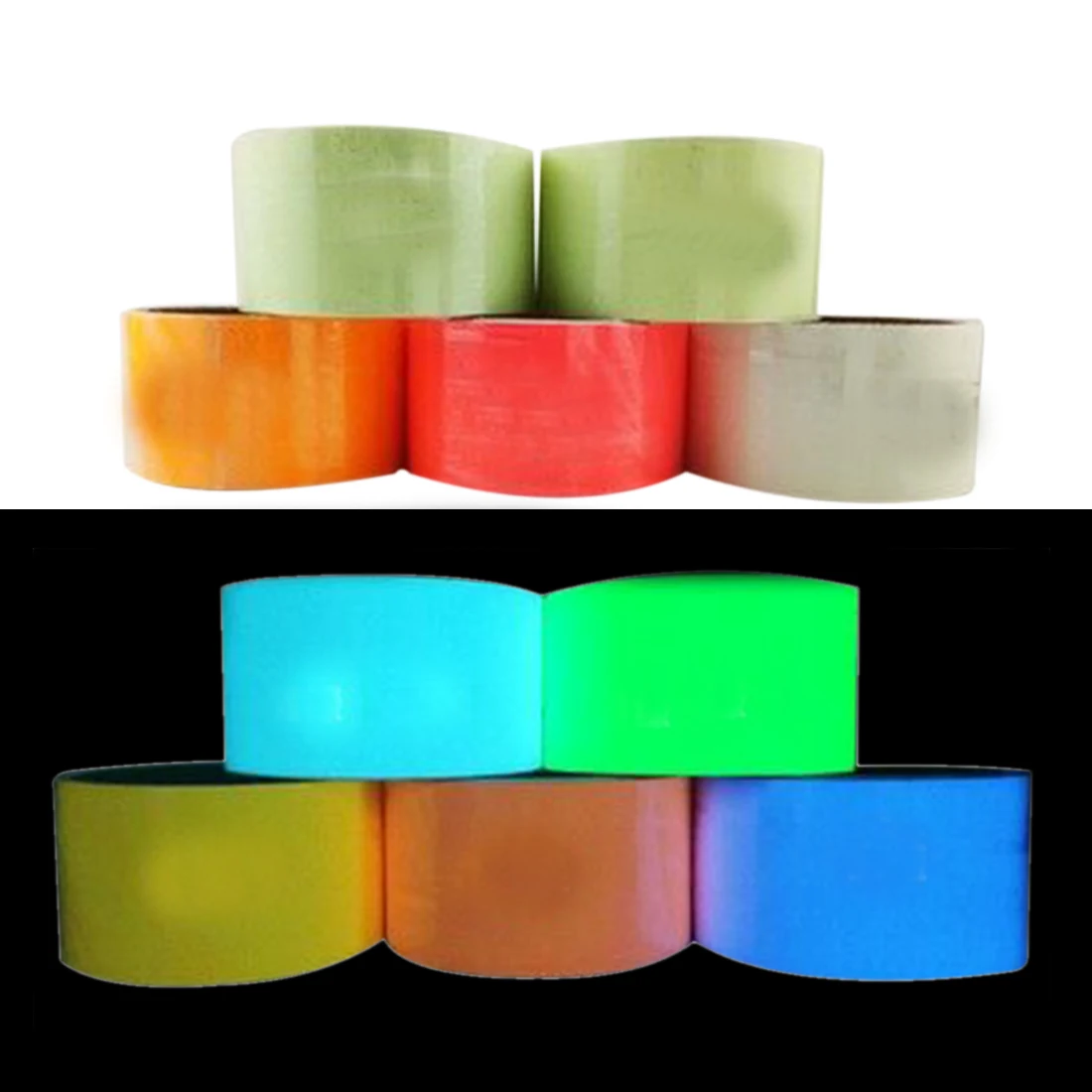 Surwish 1 шт. см * 3 м 5 Superbright Multi-Параметры флуоресцентный Roll Glow клейкие ленты Бумага