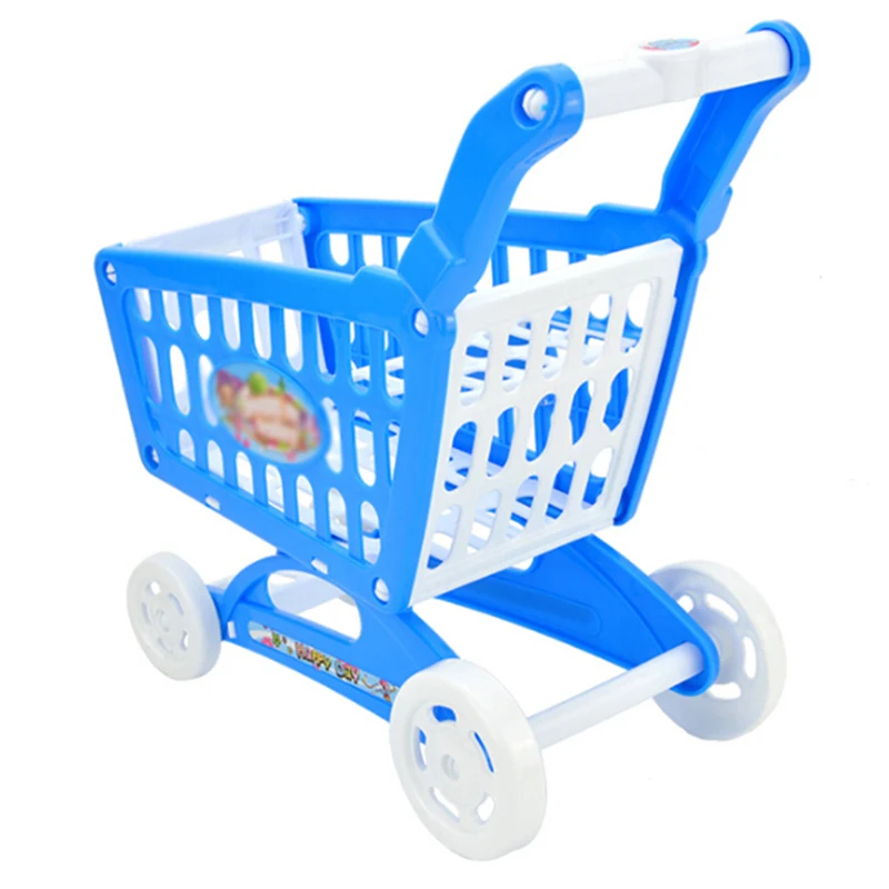 Мини пластиковая тележка для покупок детская игрушечная коляска супермаркет