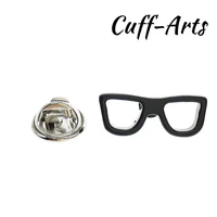 cuffarts retro glasses brooch men shirt clasp geeky black glasses lapel pin fashion trendy metal brooches p10117