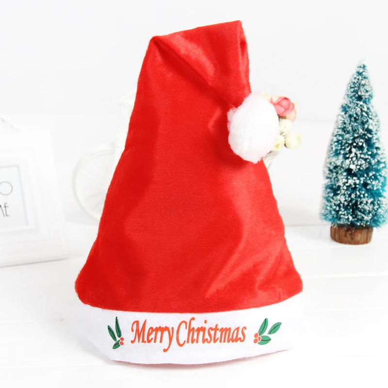 

English alphabet Christmas Hat Santa Claus Christmas decoration props adult children christmas hat wedding party supplies
