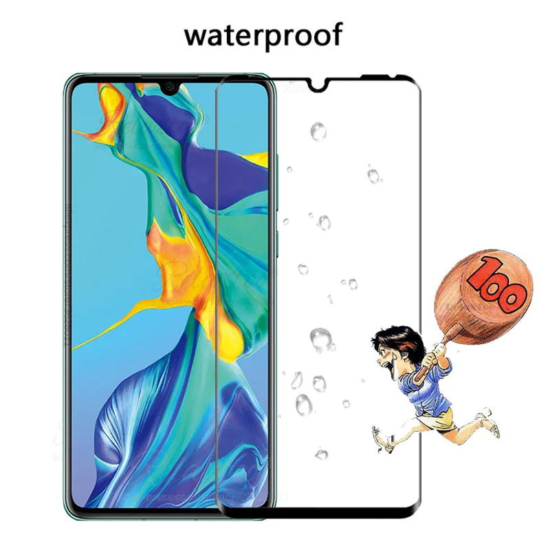 Защитное стекло для Huawei p30 Lite Полное покрытие закаленное huawey p 30 lite легкая защита