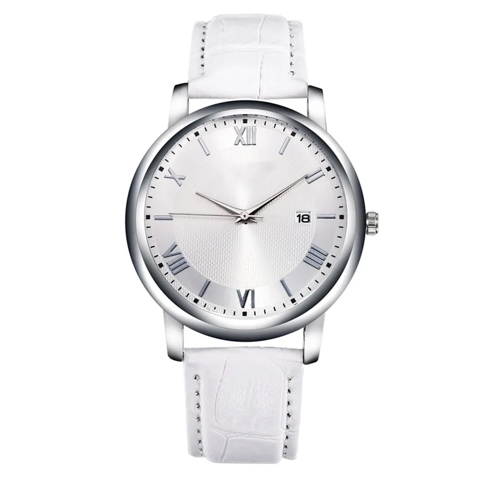Casual Multifunction Simple Fabala Men Round Ultrathin Business Adjustable Watch Wristwatch Leather Strap Waterproof | Наручные часы