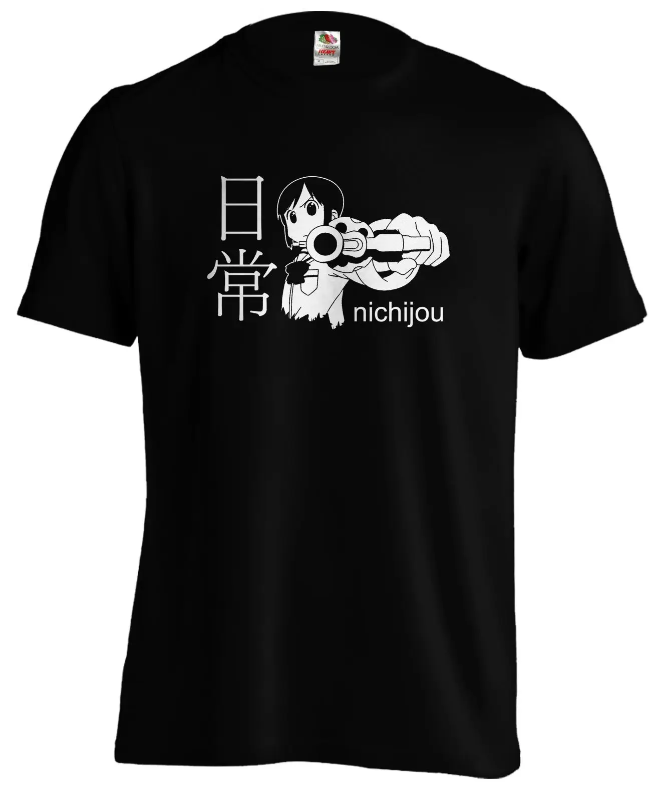 Nichijou Misato Tachibana Аниме Манга футболка на заказ с принтом хип хоп забавная