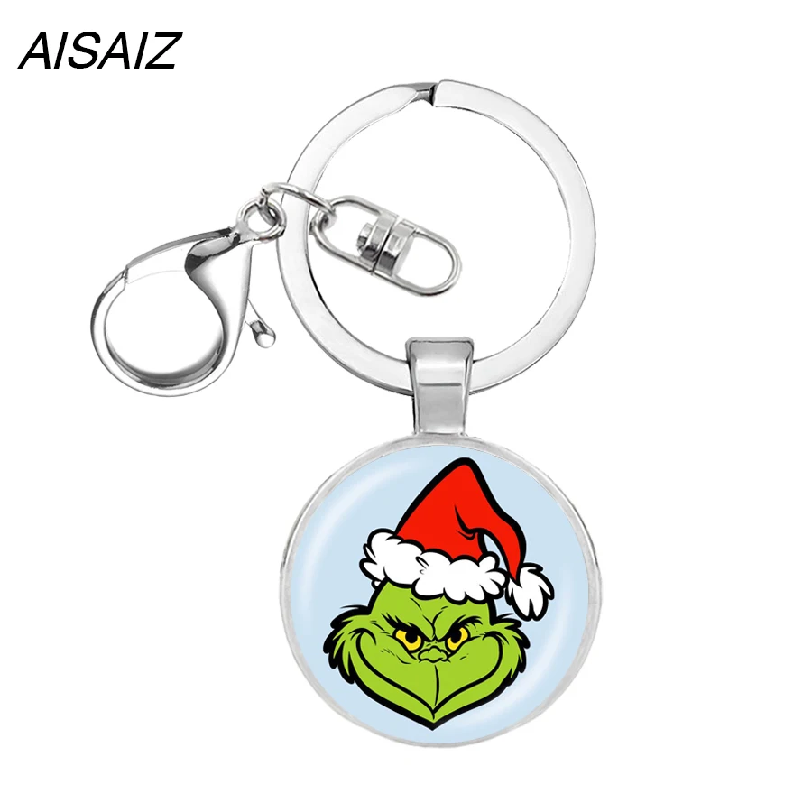 Прекрасный Grinch брелок как Grinches украли Рождество драгоценный камень ожерелье