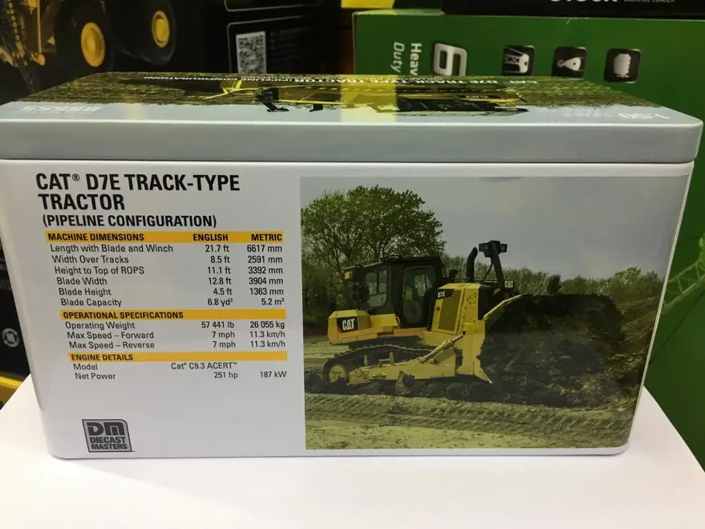 Бренд Diecast Masters 1/50 весы Caterpillar Cat D7E трактор гусеничного типа модели литых под