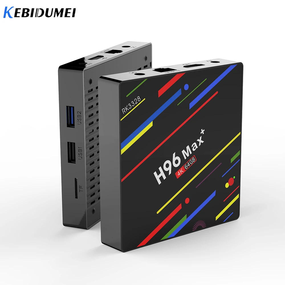 ТВ приставка KEBIDUMEI H96 MAX Plus 2 4G/5G WIFI 4G/2G ram 64GB/32GB/16GB USB3.0 H.265 4K RK3328 для Smart TV|ТВ-приставки
