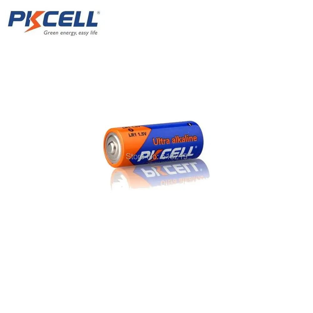 Щелочные батареи PKCELL E90 N LR1 MN9100 910A 1 5 в Размер 25 шт. сухие и первичные для