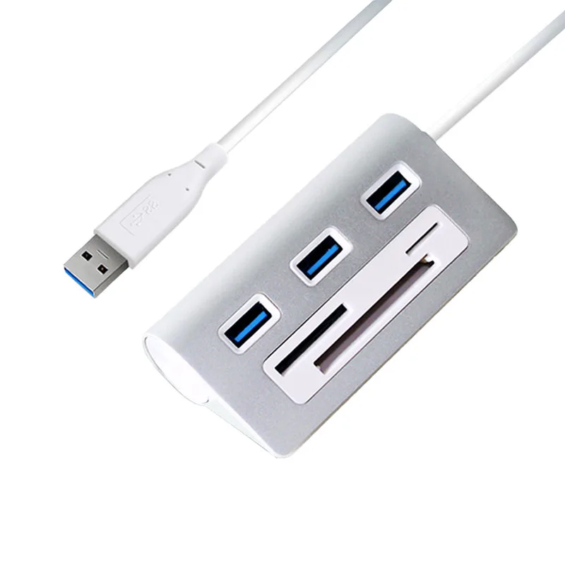 Acasis Hs0023 Usb 3 0 концентратор Высокоскоростной Алюминиевый кард ридер интерфейс
