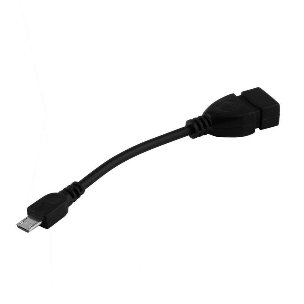 1 шт. портативный черный OTG Кабель-адаптер Plug &amp Play USB 2 0 Женский микро Мужской