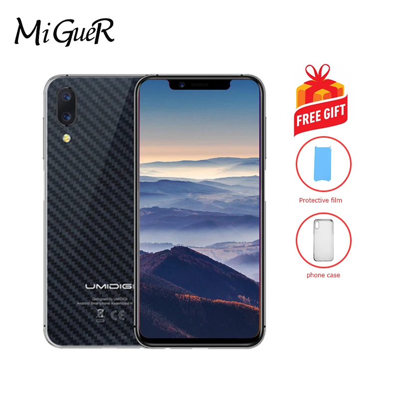 Смартфон UMIDIGI One Pro Global Version 5 9 дюймов Android 8 1 4 Гб + 64 12 Мп Dual 4G Беспроводная зарядка