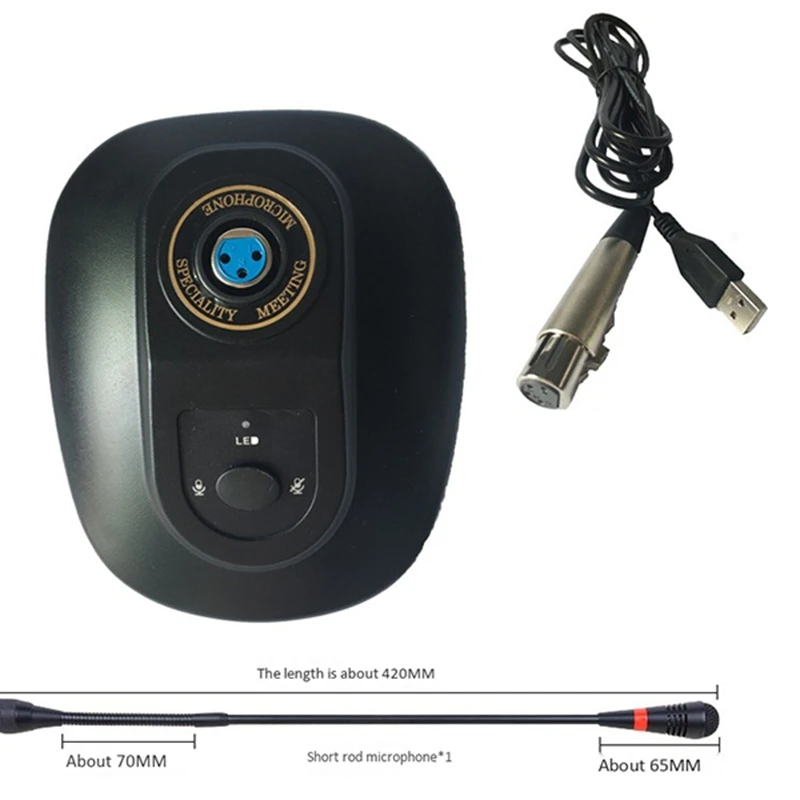 USB Настольная стоящая Конференц микрофонная гусиная петля конденсаторный