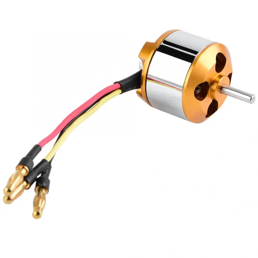 Бесщеточный двигатель 2814 1000/1400KV 2kg упорный 3 4S для радиоуправляемого самолета с