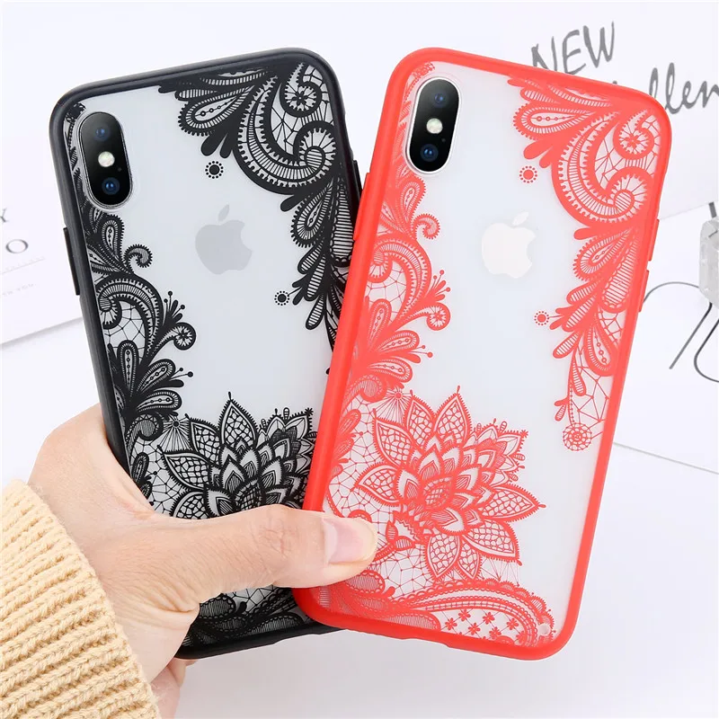 Lovebay чехол цветок для iPhone X 8 7 6 6s плюс 5 5S SE XS MAX XR акриловые 3D мягкий TPU бампер