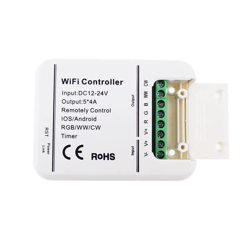 DC12-24V 4A * 5CH RGB/WW/CW LED WIFI контроллер IOS Android Smart Link таймер музыка | Лампы и освещение
