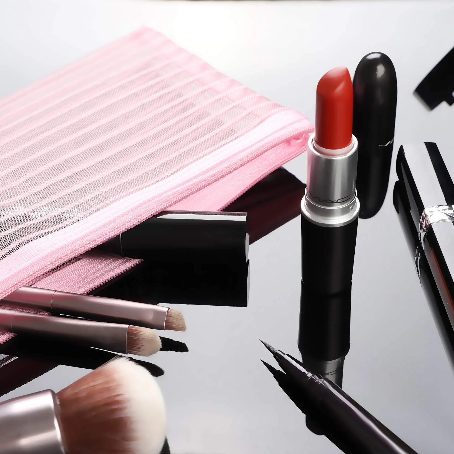 

20 Pack Zipper Mesh Pouch, Multipurpose Travel Bags for Office Supplies Cosmetics Travel Accessories