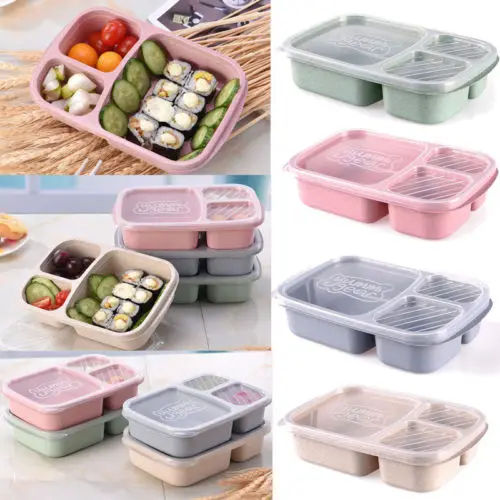 Новейший Ланч бокс для микроволновой печи Bento контейнер пищевых продуктов
