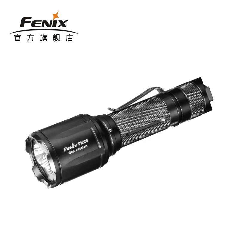 Фонарь Тактический Fenix TK25 красный белый Cree XP E2 светодиодный 1000 люмен|Фонарики и