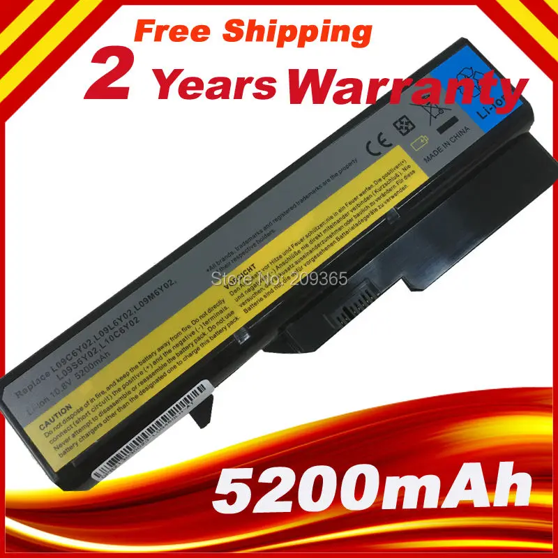 Новый аккумулятор для ноутбука L09M6Y02 L10M6F21 L09S6Y02 L09L6Y02 Lenovo G460 G465 G470 G475 G560 G565 G570 G575 G770