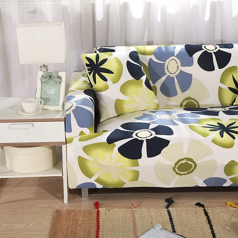 Slipcover Stretch Four Season Sofa Covers Furniture Protector Polyester Loveseat Couch Cover Towel 1/2/3/4-seater 1pcs | Дом и сад