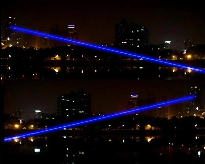 

high quality A strong military force 450nm 500000m Blue Laser Pointer Pen Adjustable Focus Burning Paper range to 10000 meters