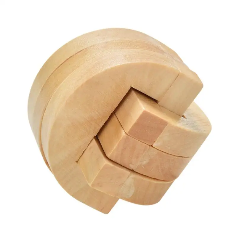 DIY 3D деревянные головоломки игрушки Kong Ming Luban замок сборка мяч куб вызов мозга