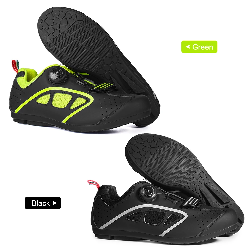 

Road Bike Shoes Cycling Shoes Unlock Cycling Shoes Rotating Buckle Cycling Sneakers with Non-slip Rubber Sole Lock-Free For Men