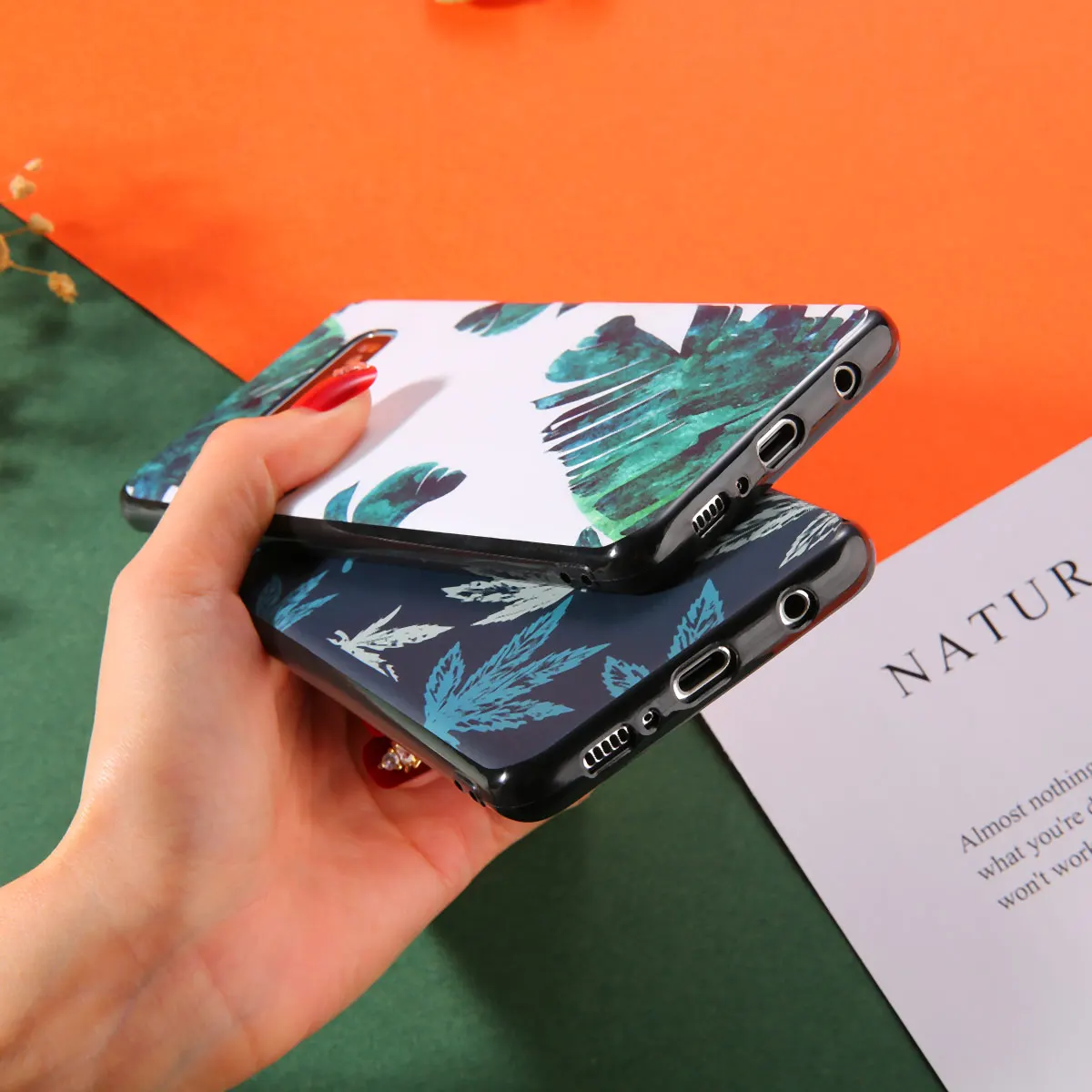 KJOEW чехол с тропическими листьями для samsung Galaxy s10 Edge Plus S8 S9 чехлы телефонов