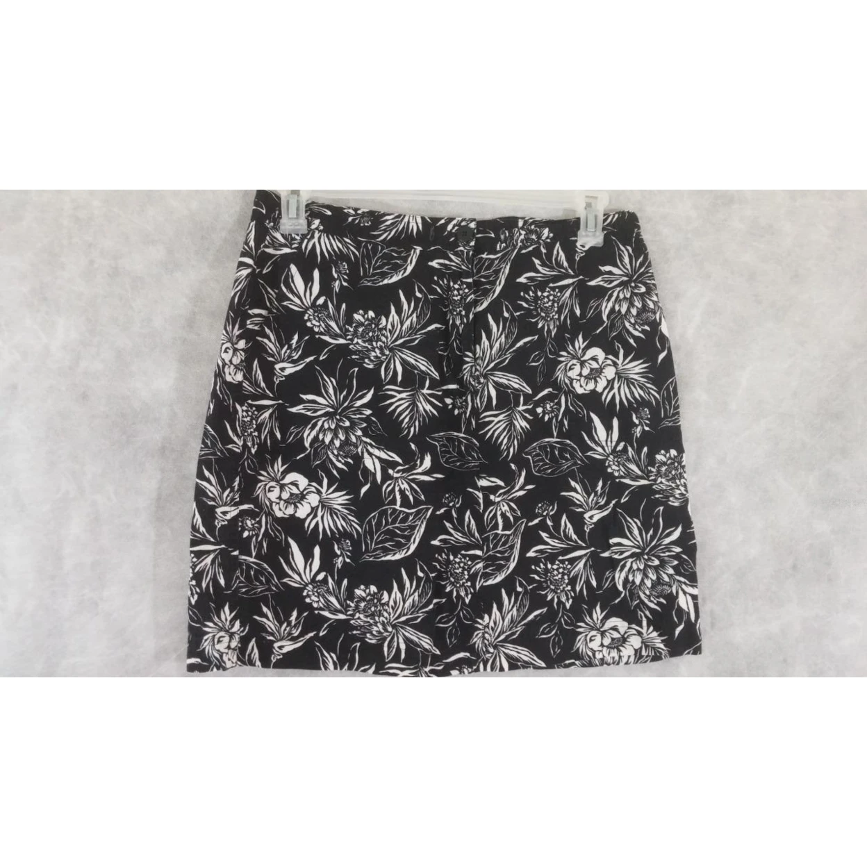 Jones New York Спортивная юбка женские размеры 12 P petite черный белый цвет