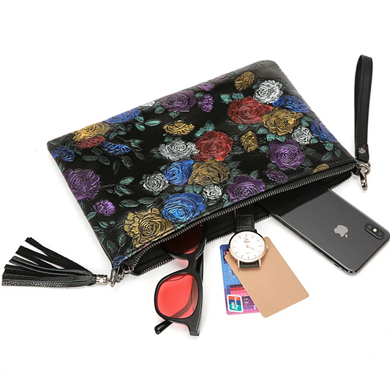 Винтажный клатч с кисточками для женщин дамская сумочка на каждый день из