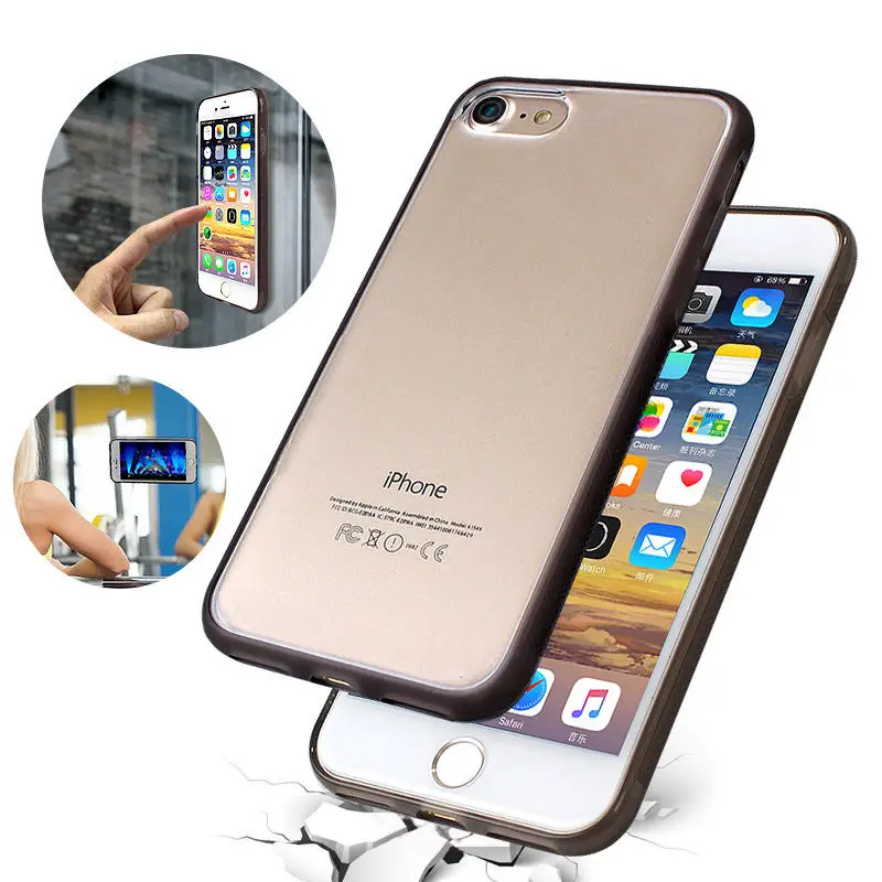 Антигравитационный чехол для телефона Iphone 6 Plus прозрачная рамка из ТПУ Волшебная