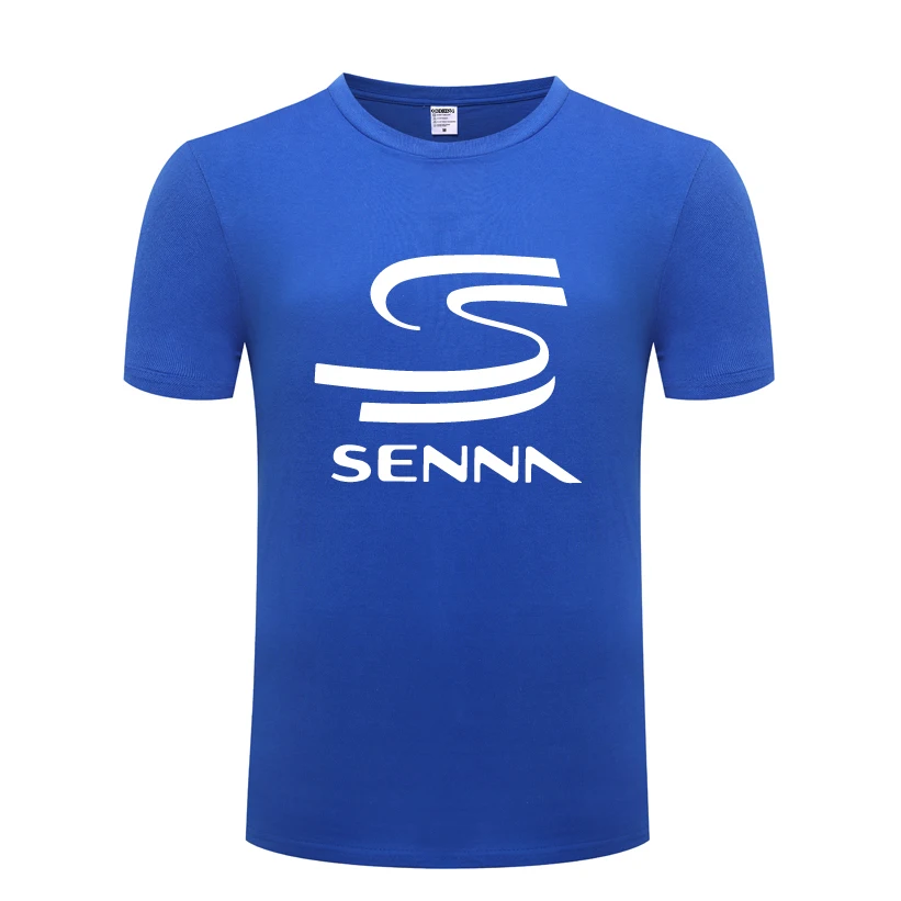 Мужская футболка с круглым вырезом HERO F1 AYRTON SENNA повседневная хлопковая коротким