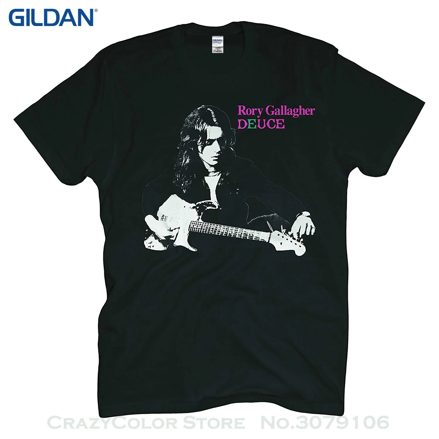 Футболки из 100% хлопка с короткими рукавами и круглым вырезом Rory Gallagher Deuce