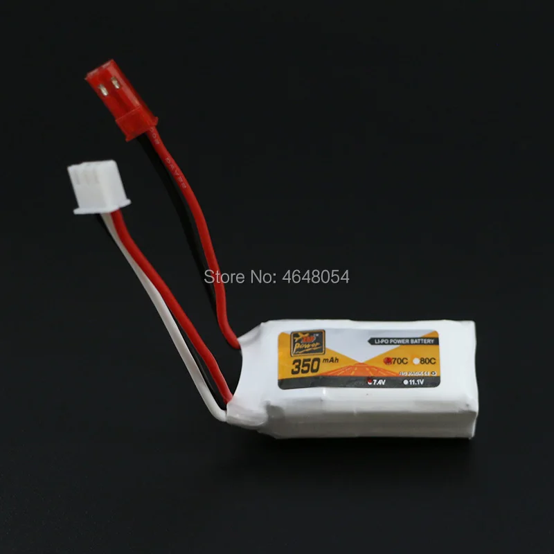 10 шт. 2 S 7 4 V 350 мА/ч 70C Lipo Батарея для мини вертолет Quadcopter модель самолета DLG1000 F300BL