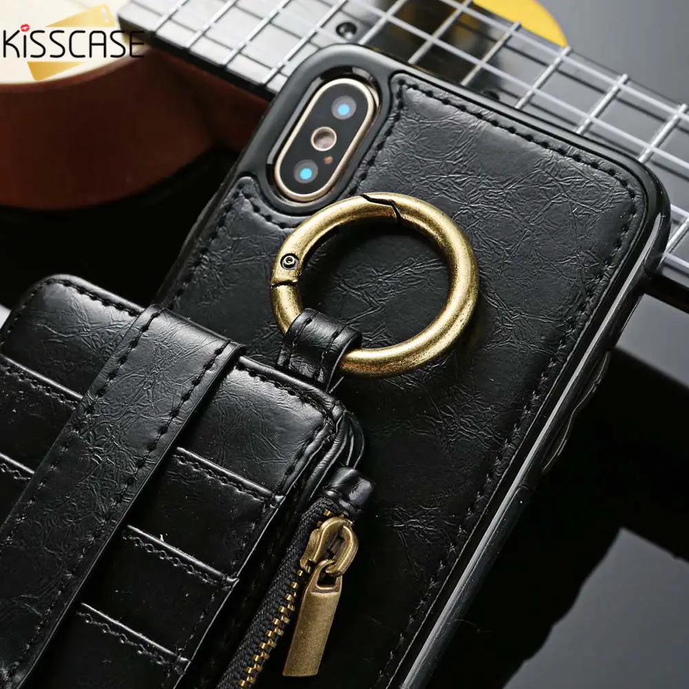Кожаный винтажный Чехол кошелек KISSCASE для Samsung Galaxy Note 8 9 S8 S9 PLUS Магнитный чехол телефона S7 S6 edge