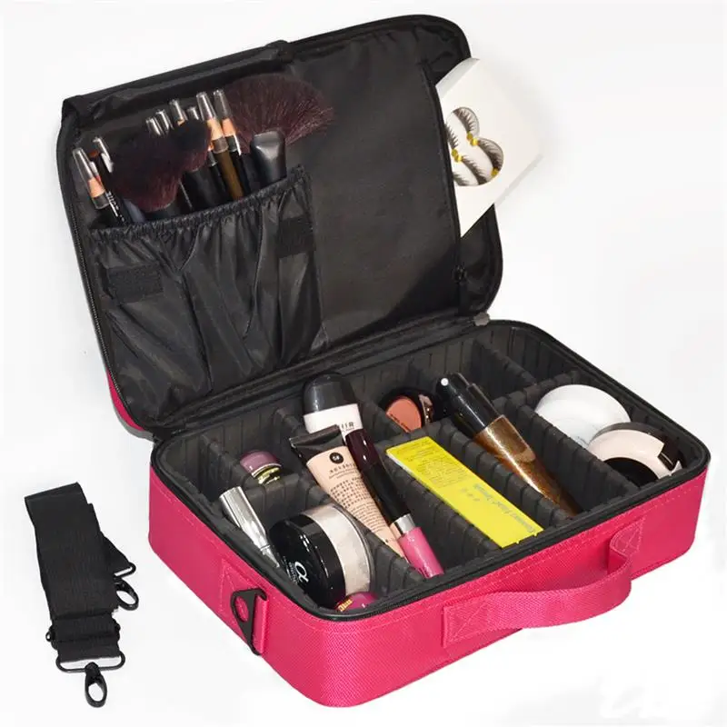 Online Wanita Tas Kosmetik Berkualitas Tinggi Kosmetik Organizer Zipper Portable Makeup Casing Desainer Bagasi Membuat Tas