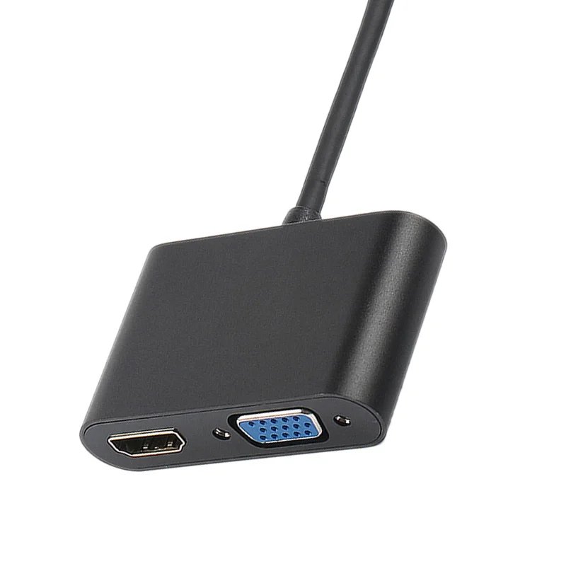 Лучшие предложения USB C к HDMI 4K VGA адаптер 3 1 Type USB-C видео конвертеры для 2017 Новый Macbook
