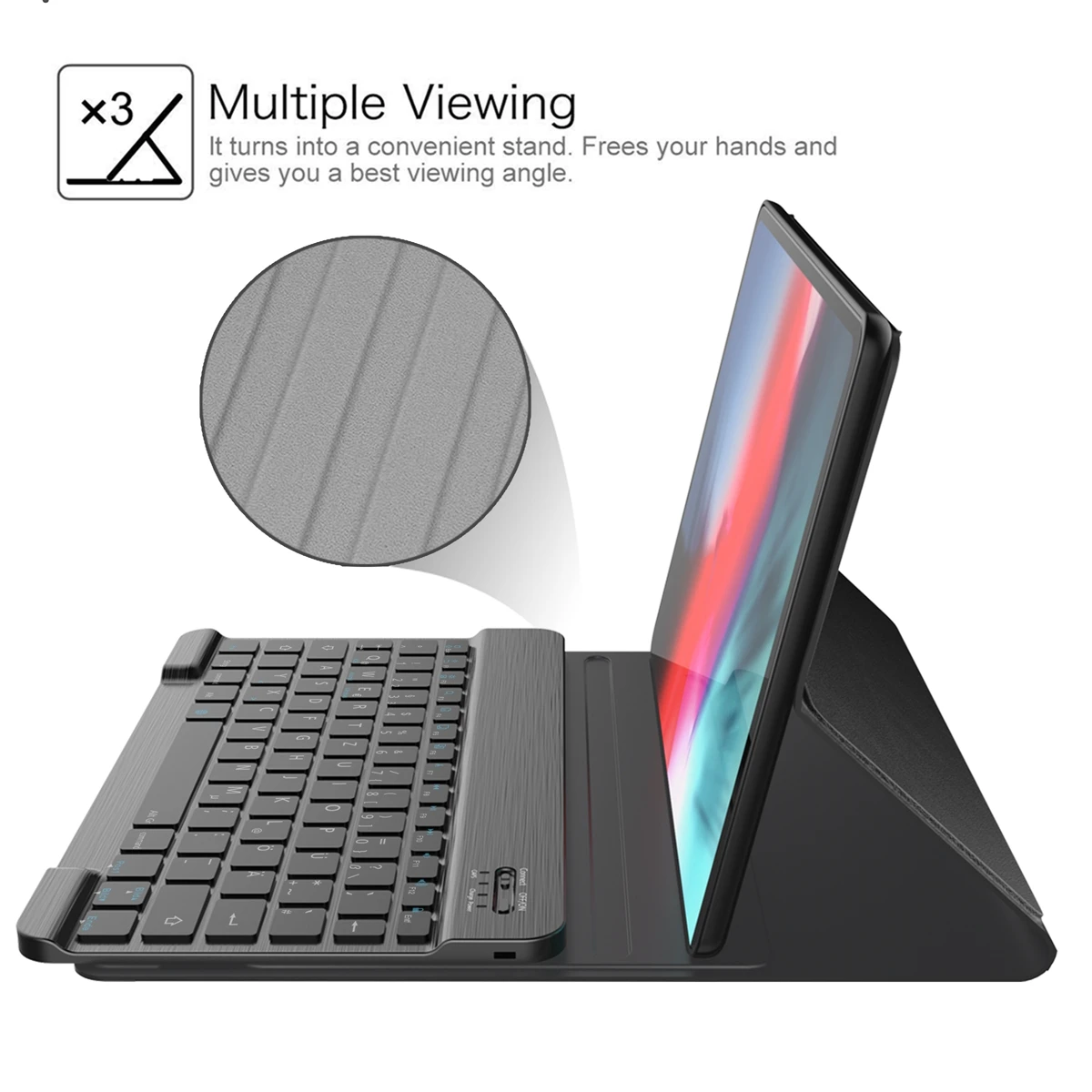 For iPad Pro 11 Inch 2018 Tablet Case with Wireless German Keyboard PU Leather Flip Stand Tablets Set | Компьютеры и офис