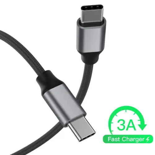 Суперскоростной зарядный кабель 100 см 3 А USB Type C внешний типа штырь для MacBook