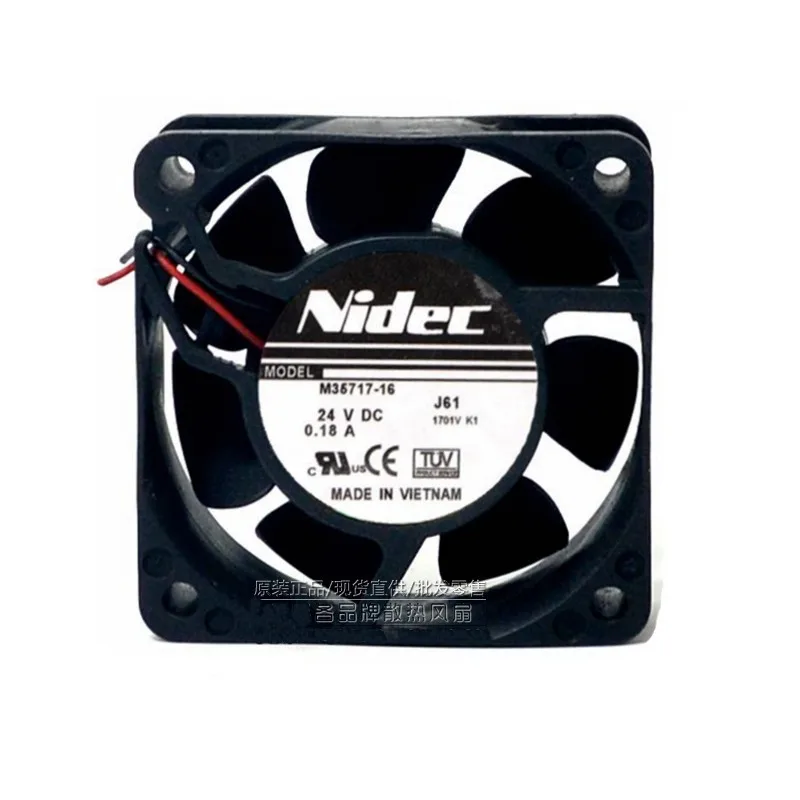 

Оптовая продажа Nidec M35717-16 DC 24V 0.18A 2 линий большой воздушный инверторный Вентилятор охлаждения