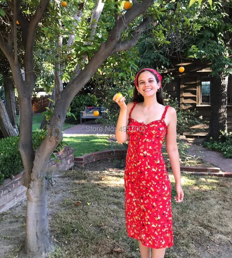 Топ из шелка с цветочным принтом пикантные Juliet Rouge Fleur пуговицы спереди талия