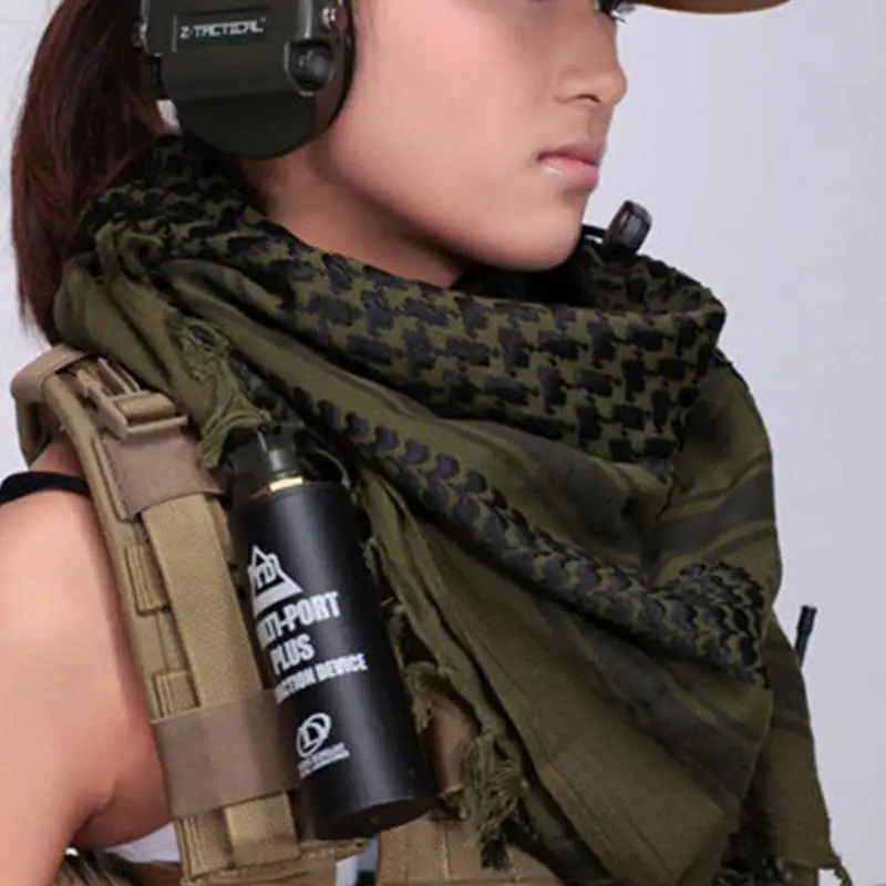 Fashion Wild Leisure Square Scarf Army Fans Outdoor Tactical Scarves Thickened Arabian Style Men And Women Handkerchief | Аксессуары для