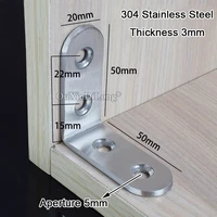 new 100pcs stainless steel right angle corner braces l shape thicker 3mm furniture shelf support brackets connectors screws