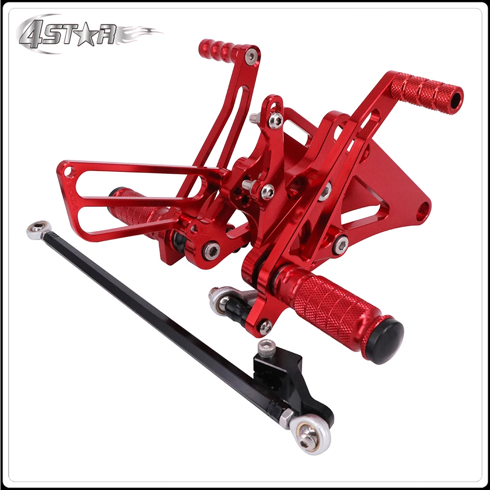 Мотоциклетные Алюминиевые Регулируемые подножки с ЧПУ педали комплект задних