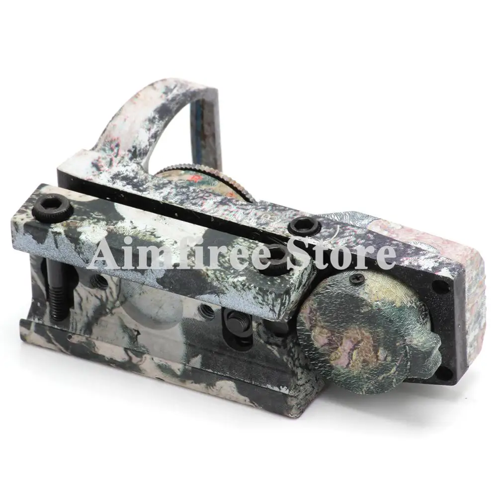 Тактический камуфляж страйкбол голографический рефлекс 4 Сетка оптика красный