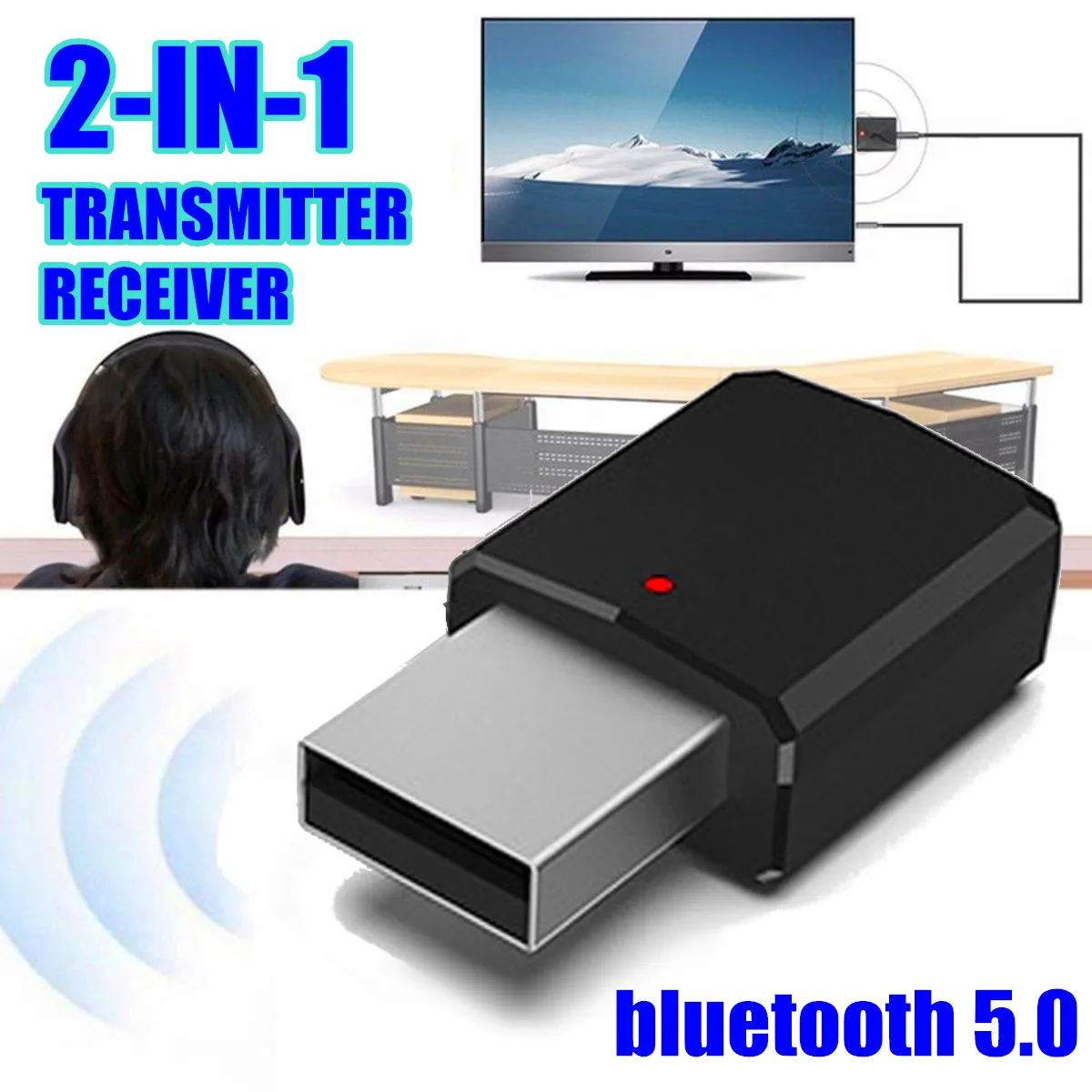 2 в 1 bluetooth 5 0 аудио приемник передатчик беспроводной адаптер Мини 3 мм AUX Стерео