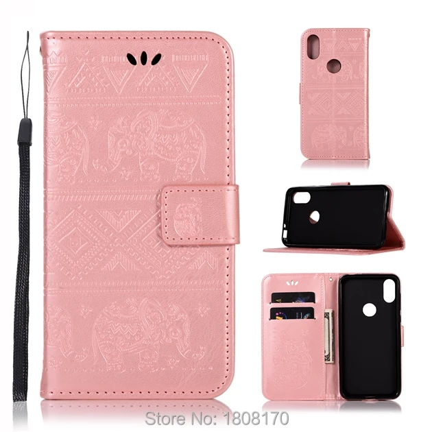 Кожаный чехол-кошелек C-ku Elephant для MOTO P30 Play NOTE One Power NOKIA X5 3 1 Plus 7 Xiaomi 8 Lite
