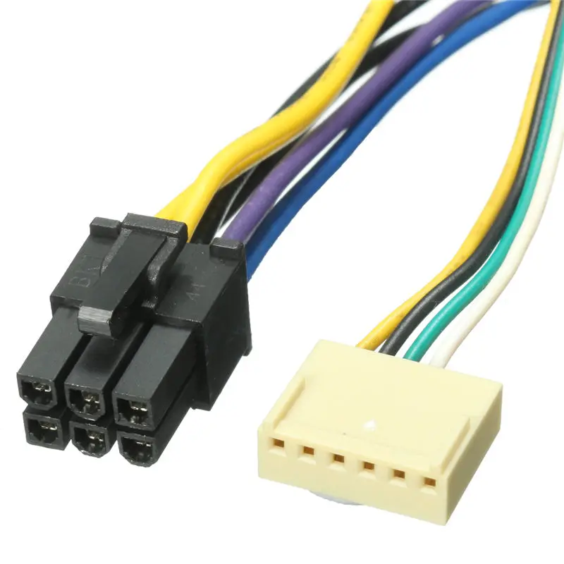 100 шт. 30 см материнская плата SFF 24pin в 2 порта 6pin 18 AWG адаптер питания для HP Z220 Z230 ATX