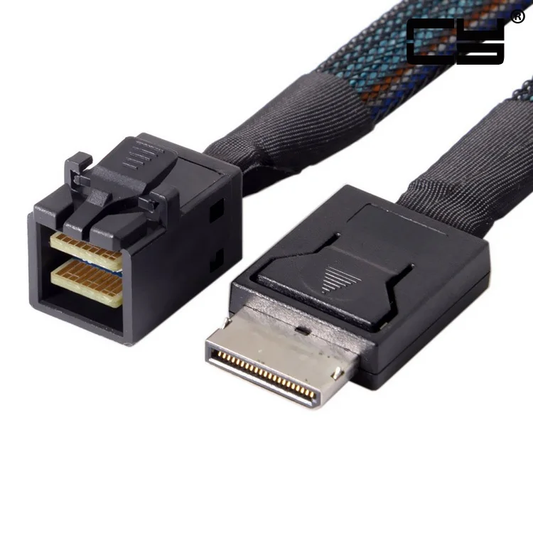 Jimier OCuLink PCIe PCI-Express SFF-8643 до SFF-8611 4i SSD кабель для активного расширения данных 50 см |