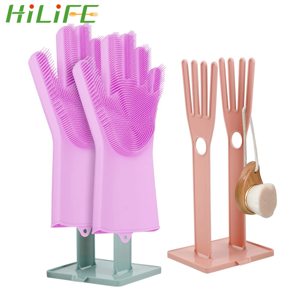 Полка для кухонных резиновых перчаток HILIFE вешалка хранения полотенец держатель